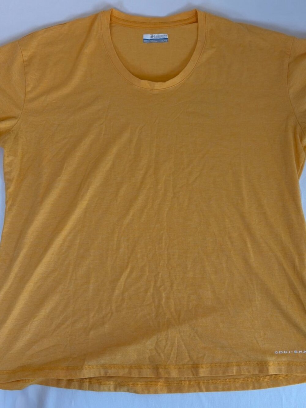 Columbia Short Sleeve Omni-shade T-Shirt Women's XL Yellow